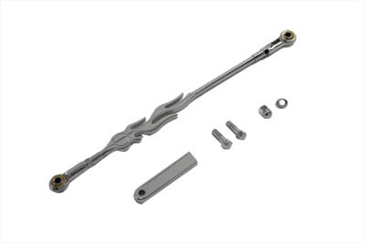 V-Twin - Chrome Flame Style Shifter Rod Kit