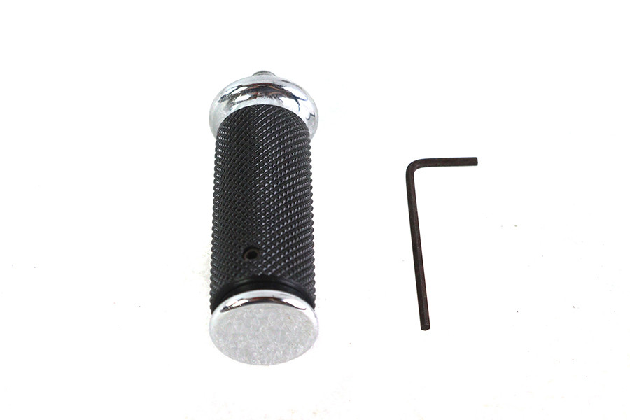 V-Twin #78927 - 2.5 Long Shifter Footpeg with Chrome End Caps