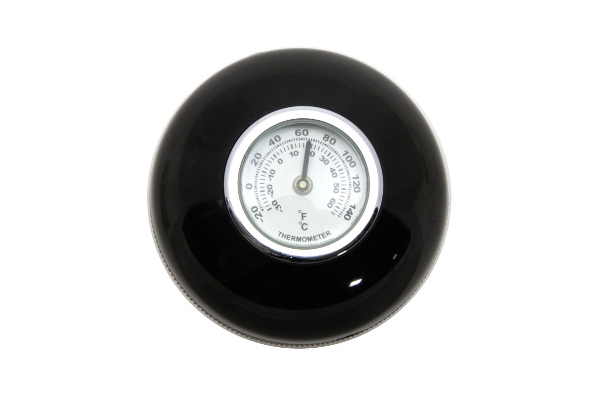 V-Twin - Large Black Shifter Knob with Temperature Gauge
