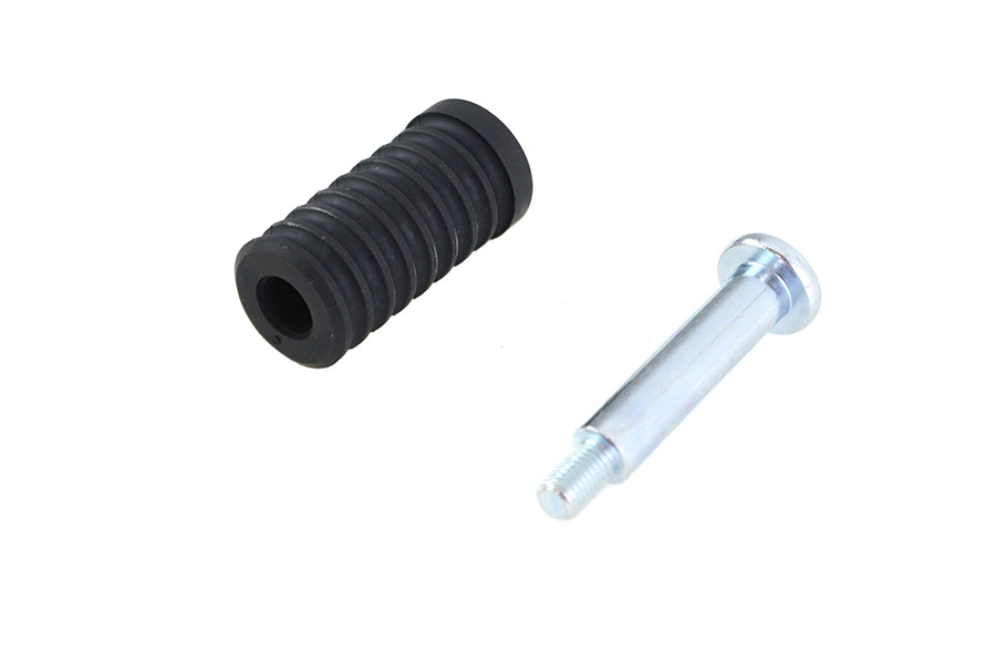 V-Twin #70204F - Rubber Shifter Peg Black with Screw