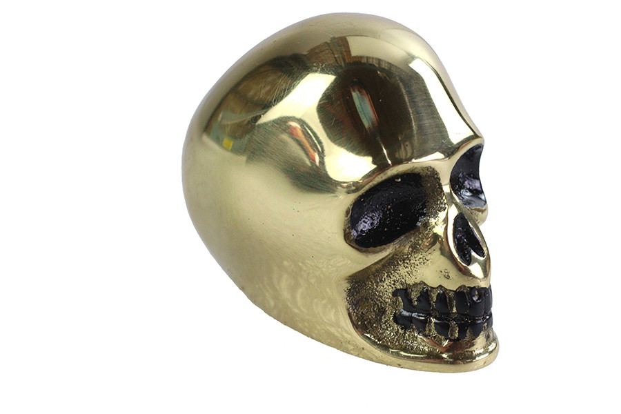 V-Twin - Brass Skull Style Shifter Knob