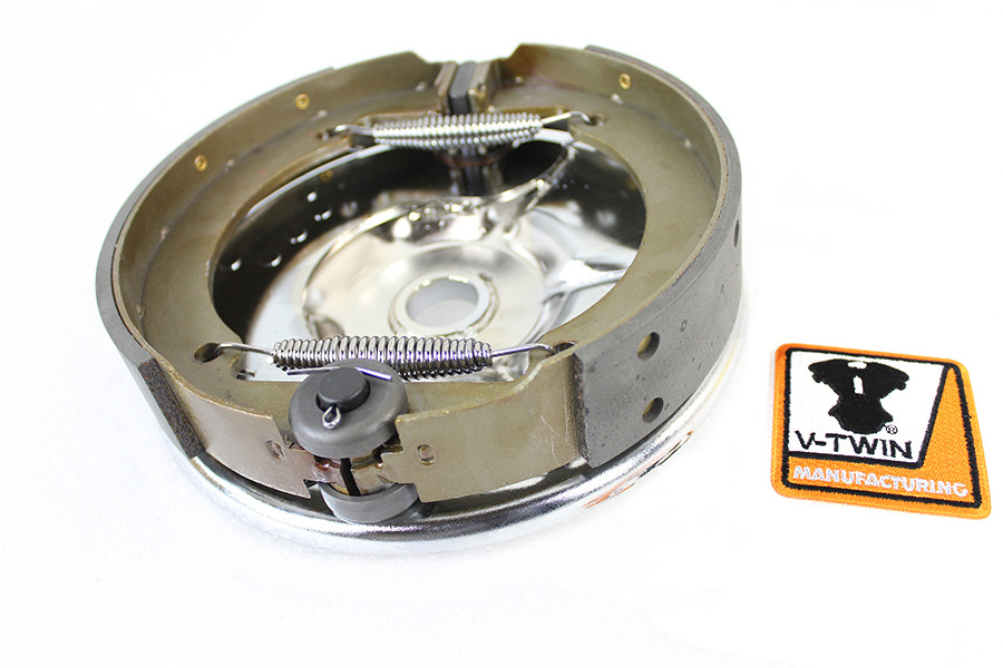V-Twin #19141 - Rear Mechanical Brake Backing Plate Kit Chrome