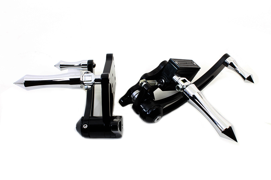 V-Twin #6635 - Black Billet Extended Forward Control Set