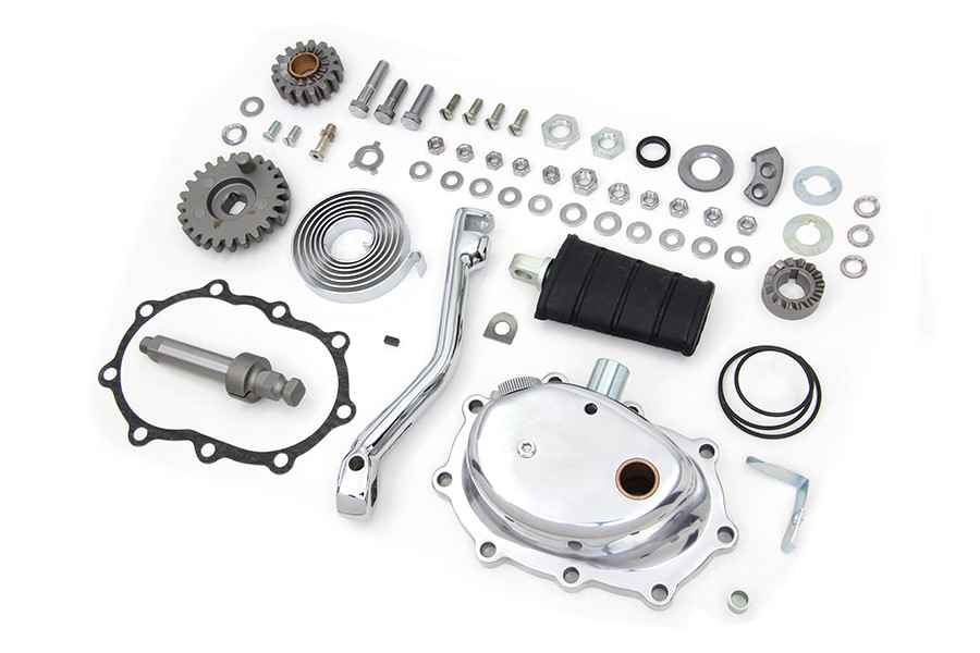 V-Twin #19500 - Complete Kick Starter Kit Polished