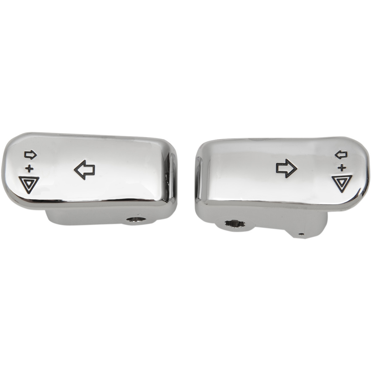 Drag Specialties - Turn Signal Switch Extension Caps - Chrome