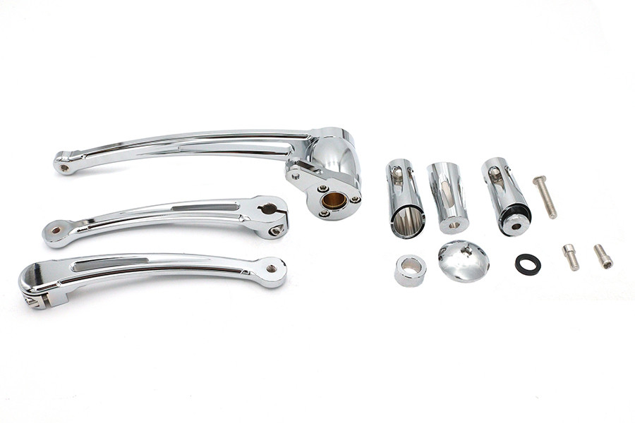 V-Twin - Chrome Brake and Shifter Lever Set