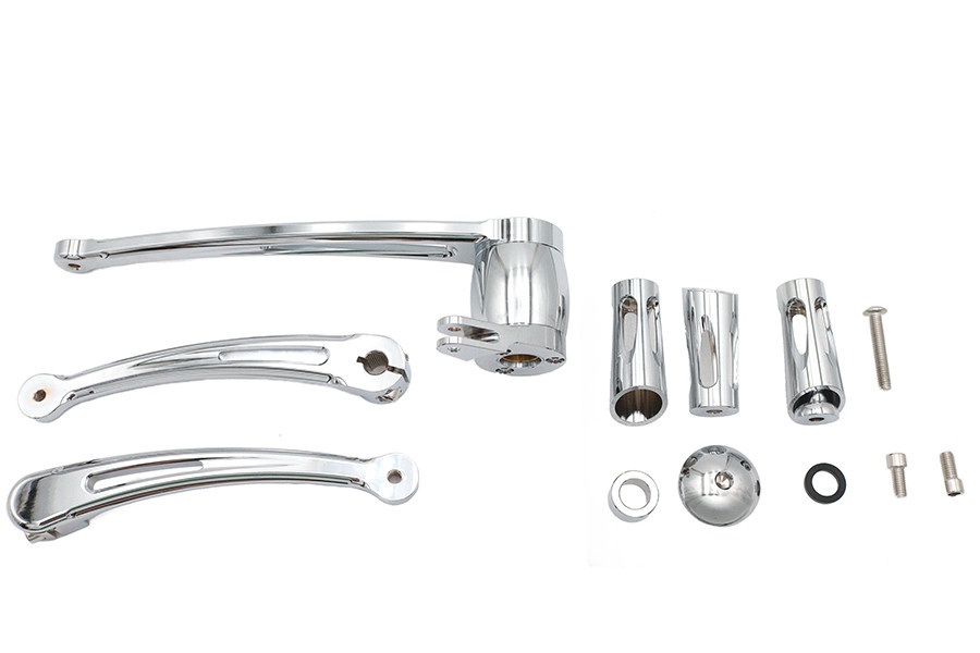 V-Twin - Chrome Brake and Shifter Lever Set