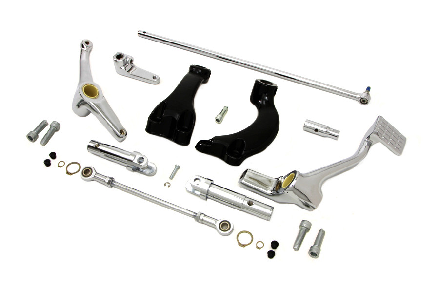 V-Twin #77608 - Chrome Forward Control Kit with Pegs
