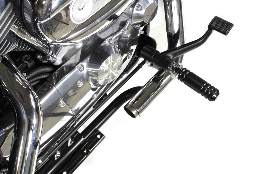 V-Twin #77608B - Black Forward Control Kit With Pegs