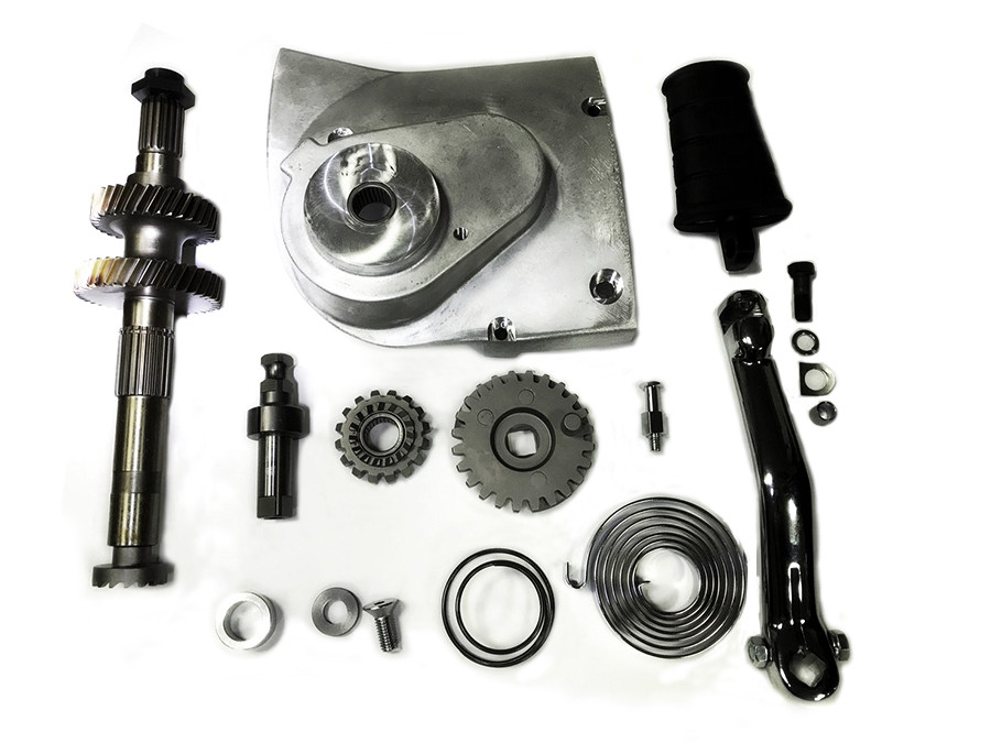 V-Twin - Kick Starter Conversion Kit Alloy Finish