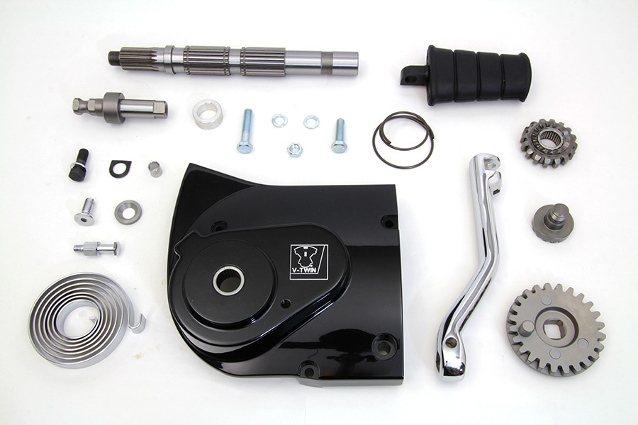 V-Twin - Kick Starter Conversion Kit Black