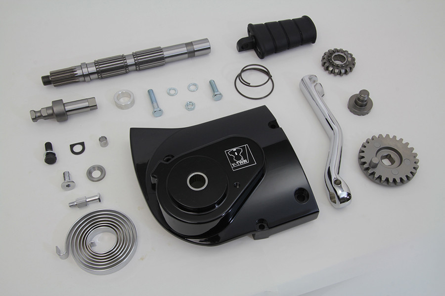 V-Twin - Kick Starter Conversion Kit Black