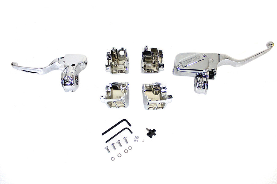 V-Twin #78130 - Handlebar Control Kit Chrome