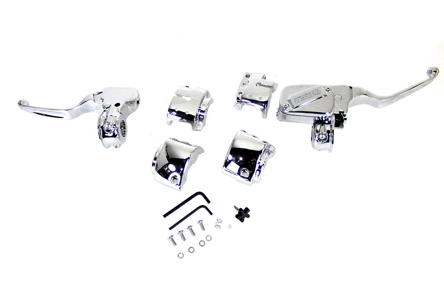 V-Twin #78130 - Handlebar Control Kit Chrome