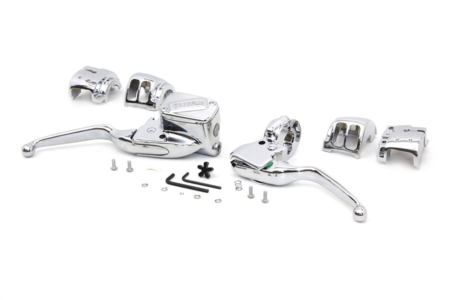 V-Twin #78129 - Handlebar Control Kit Chrome