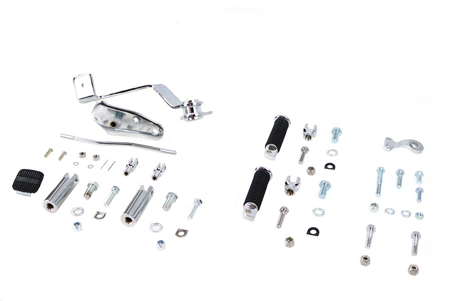 V-Twin - Rigid Forward Brake Pedal Kit Chrome
