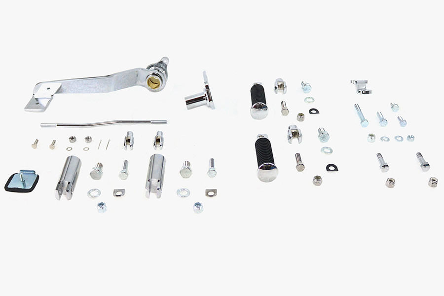 V-Twin - Rigid Forward Brake Pedal Kit Chrome