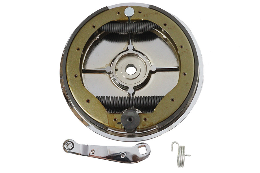 Motorshop - Rear Brake Backing Plate Kit Chrome