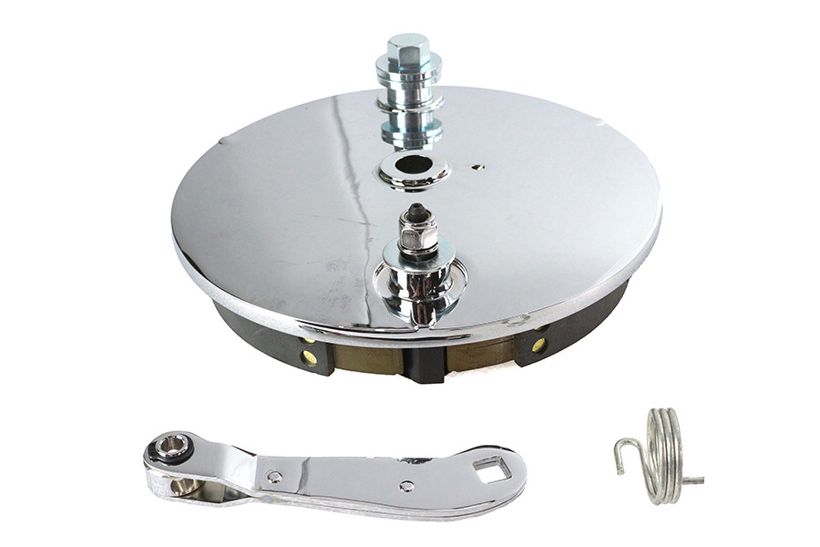 Motorshop - Rear Brake Backing Plate Kit Chrome