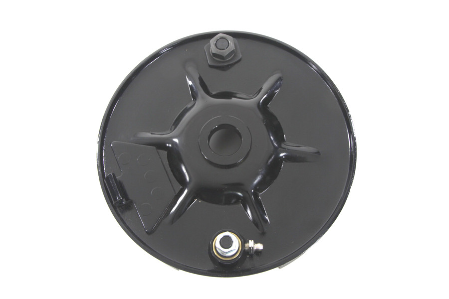 V-Twin #74543B - Rear Mechanical Brake Backing Plate Kit Black