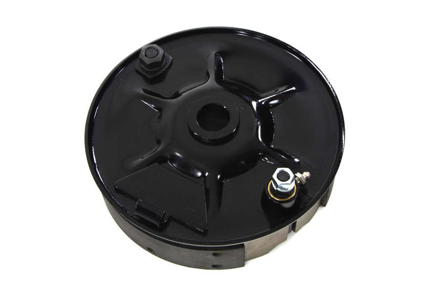 V-Twin #74543B - Rear Mechanical Brake Backing Plate Kit Black