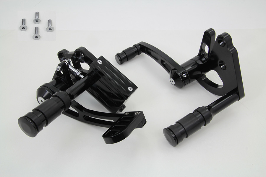 V-Twin - Billet Forward Control Kit Black