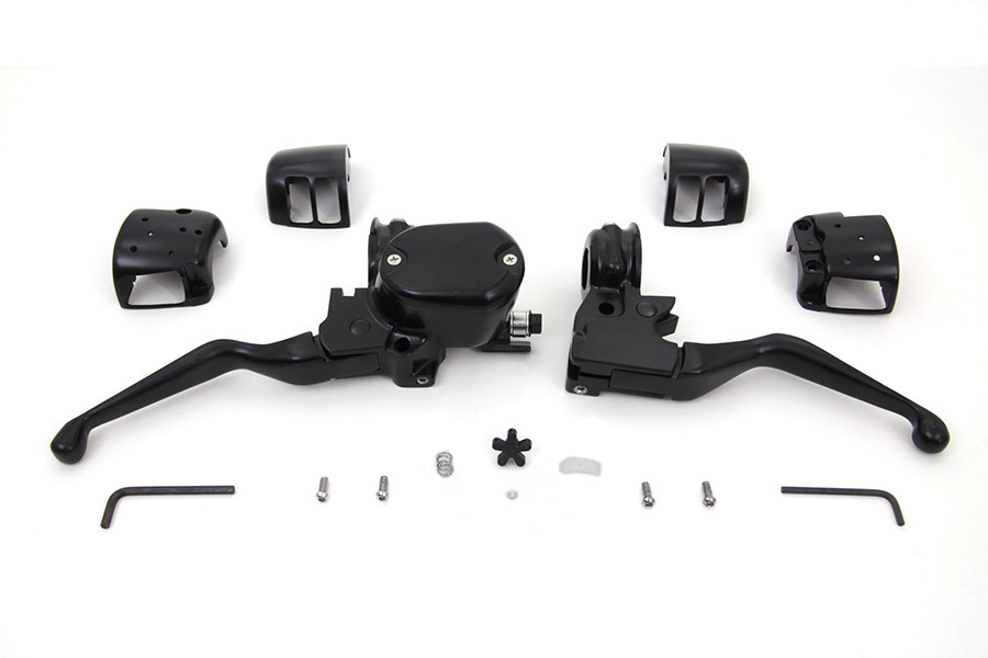 V-Twin #78774B - Handlebar Control Kit Black