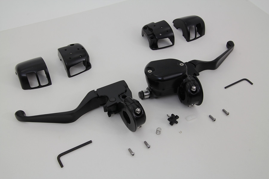 V-Twin #78774B - Handlebar Control Kit Black