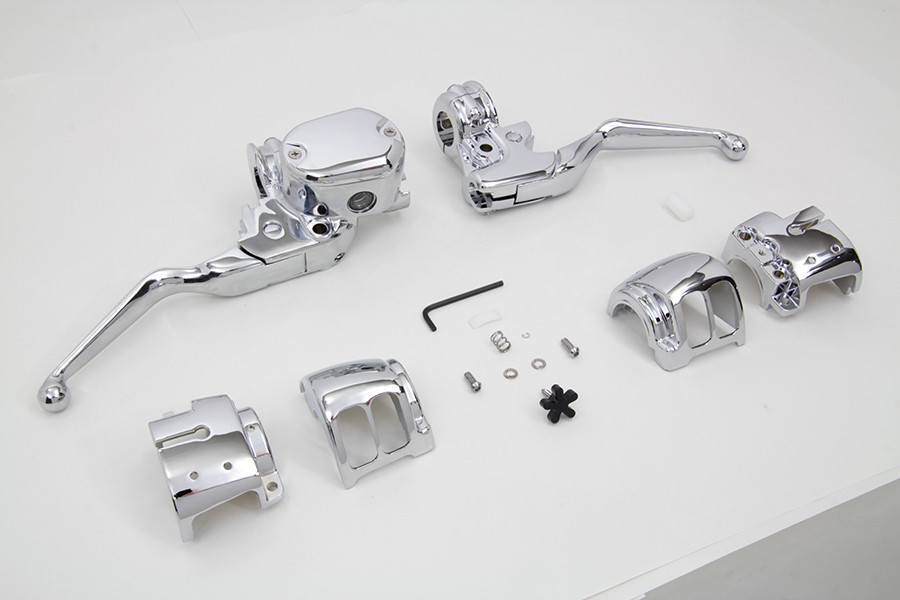 V-Twin #63662 - Handlebar Control Kit Chrome