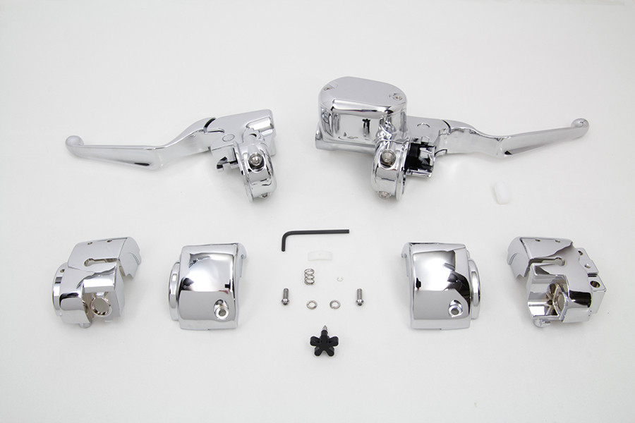 V-Twin #63662 - Handlebar Control Kit Chrome