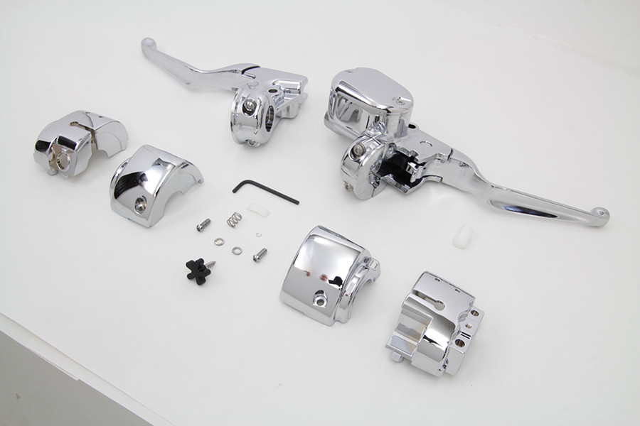 V-Twin #63662 - Handlebar Control Kit Chrome