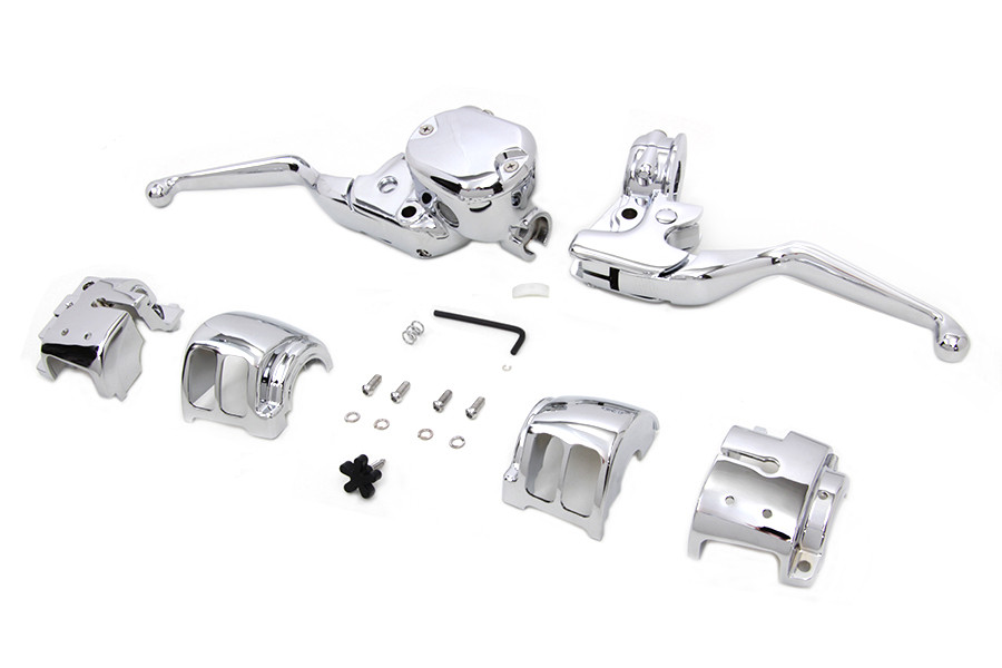 V-Twin #63363 - Handlebar Control Kit Chrome