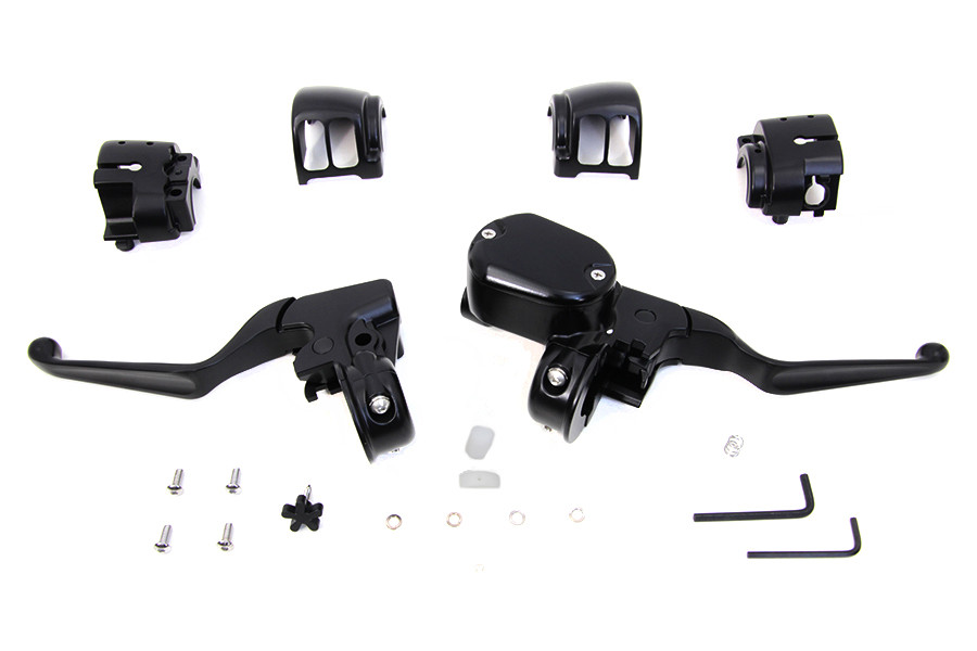 V-Twin #63663B - Handlebar Control Kit Black