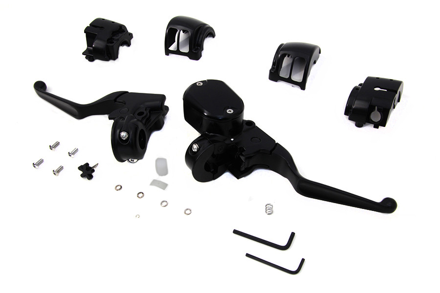 V-Twin #63663B - Handlebar Control Kit Black