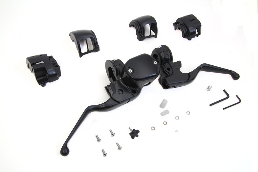 V-Twin #63663B - Handlebar Control Kit Black