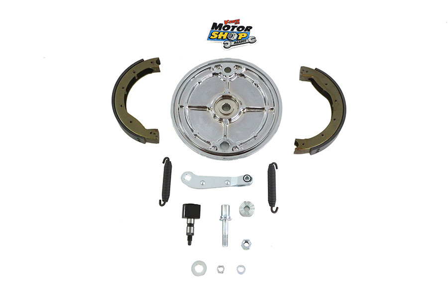 Motorshop - Rear Brake Backing Plate Kit Polished