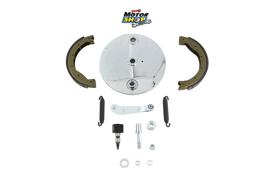 Motorshop - Rear Brake Backing Plate Kit Polished