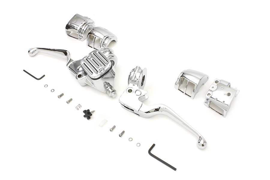 V-Twin #07-0641N - Chrome Handlebar Control Kit