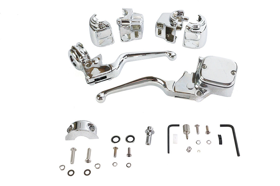 V-Twin #87305 - Chrome Handlebar Control Kit