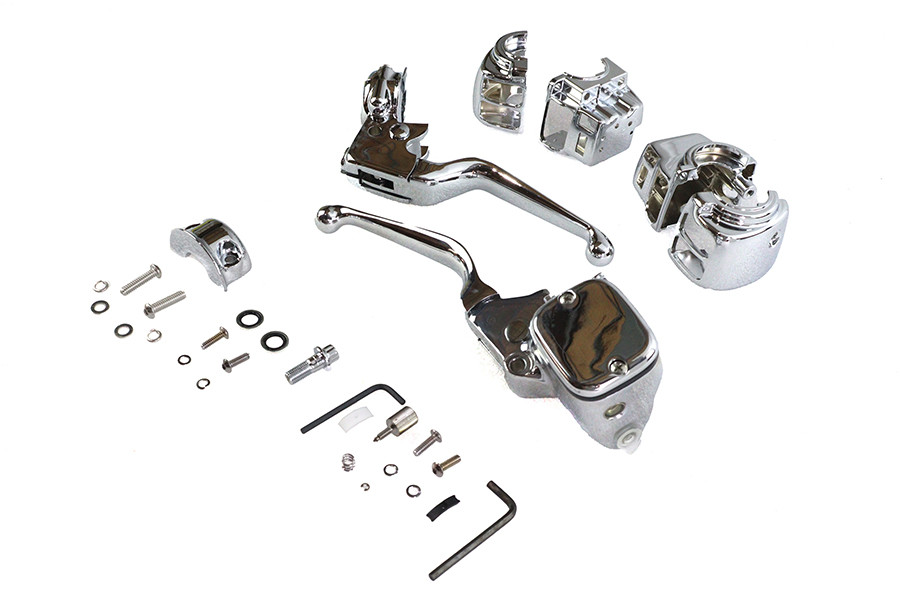 V-Twin #87305 - Chrome Handlebar Control Kit