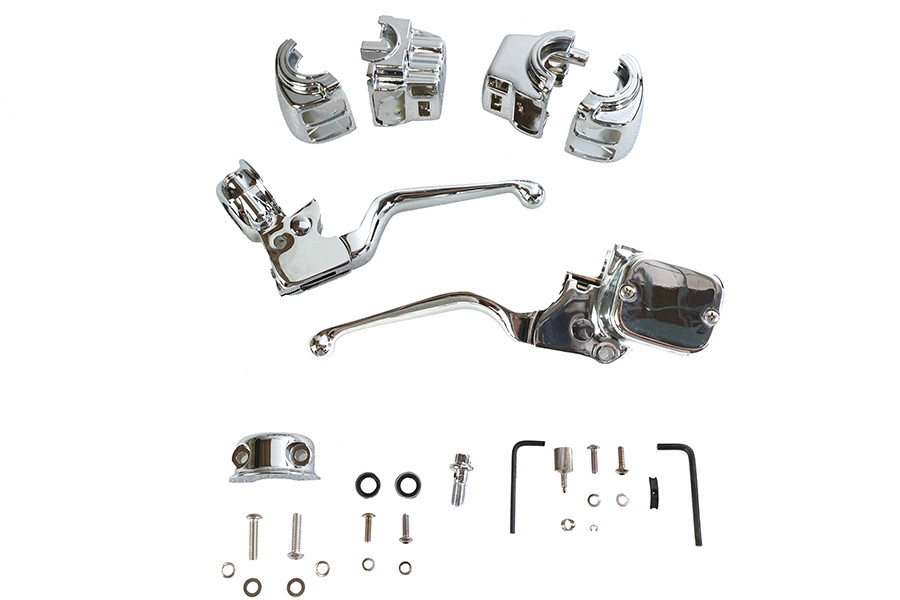 V-Twin #87305 - Chrome Handlebar Control Kit