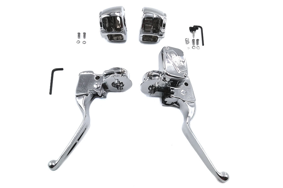 V-Twin #053454 - Handlebar Control Kit Chrome