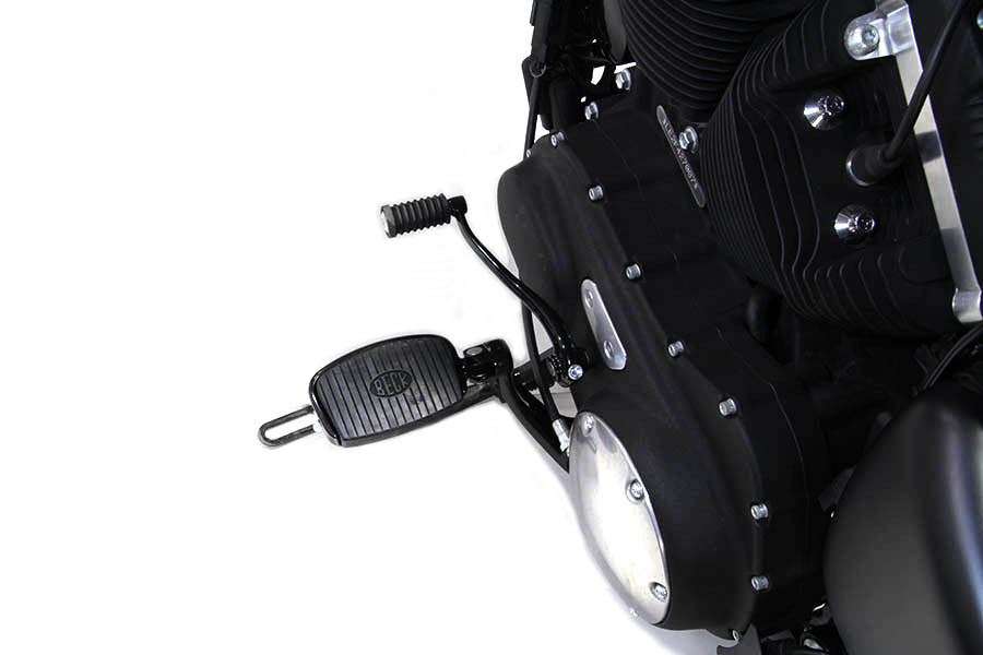 V-Twin - Gloss Black Further Forward Mid Control Kit