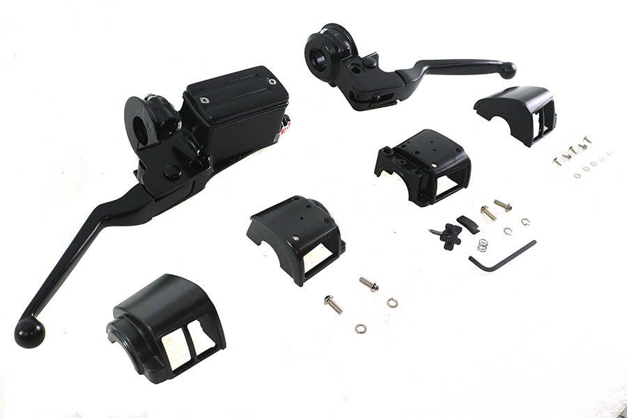 V-Twin #07-0542B - Handlebar Control Kit Black