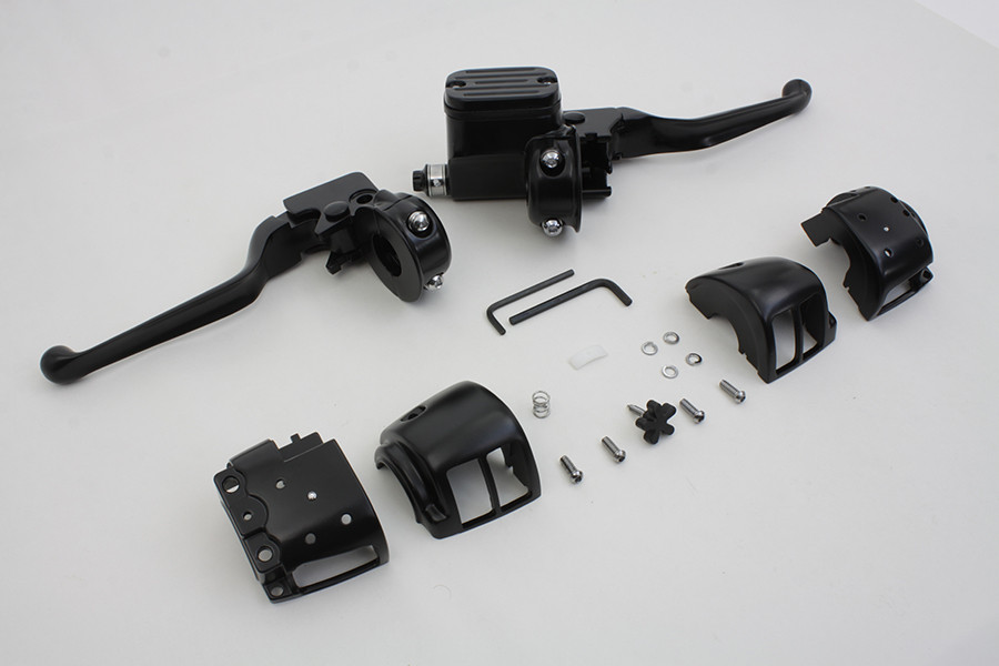 V-Twin #07-0641MB *10'S - Contour Style Handlebar Control Kit Black