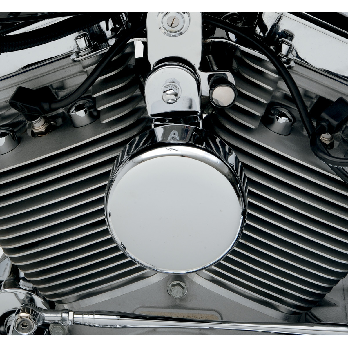 Drag Specialties - Round Horn Cover - Chrome