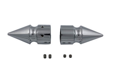 Colony - Chrome Front Axle Cover Set Pike Style