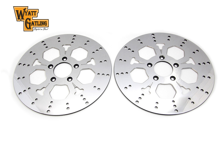 V-Twin - 11-1/2 inch Front Brake Disc Set 5-Spoke Style