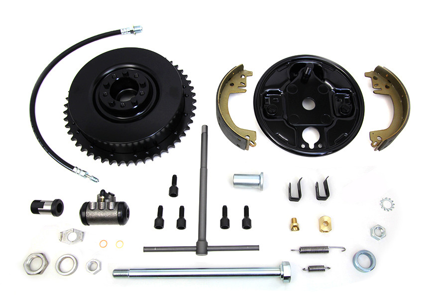 V-Twin - Rear Brake Drum Assembly Black