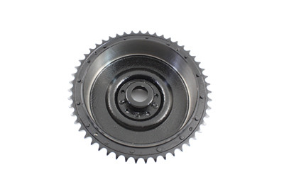 V-Twin - Cast Rear Mechanical Brake Drum Black